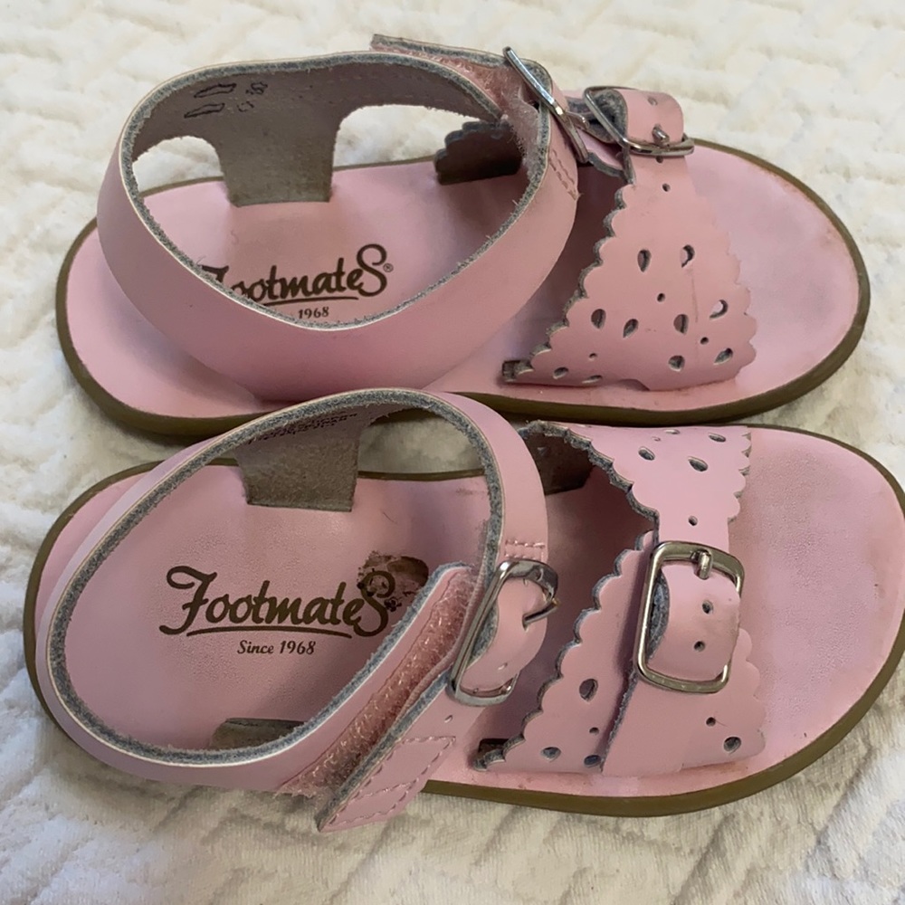 Footmates pink girls sandals